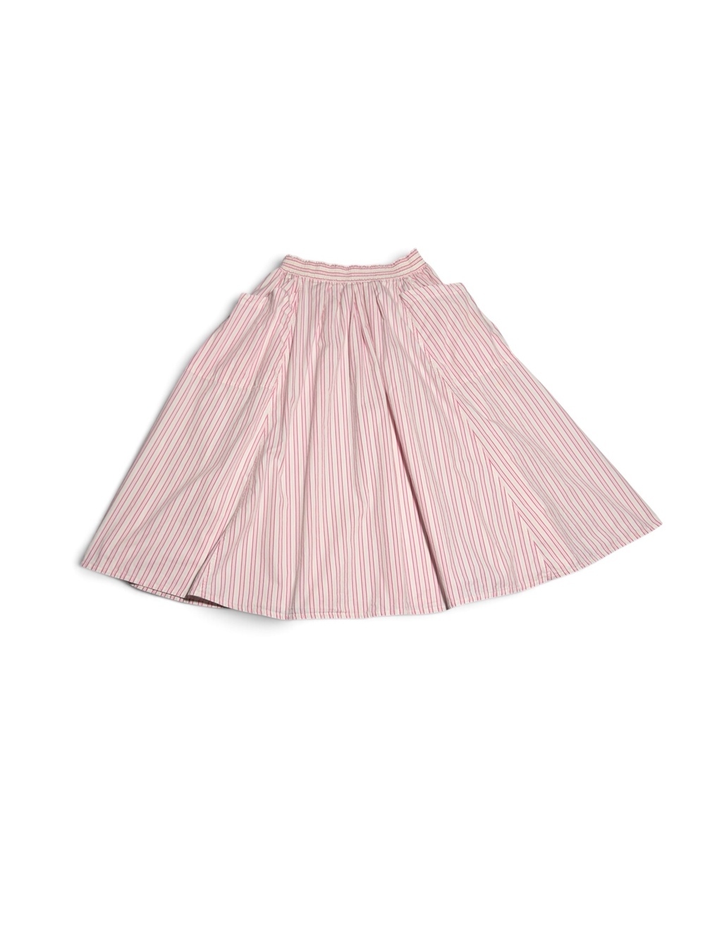 Joan Harper Size 10 Pink and White Striped Cotton Skirt